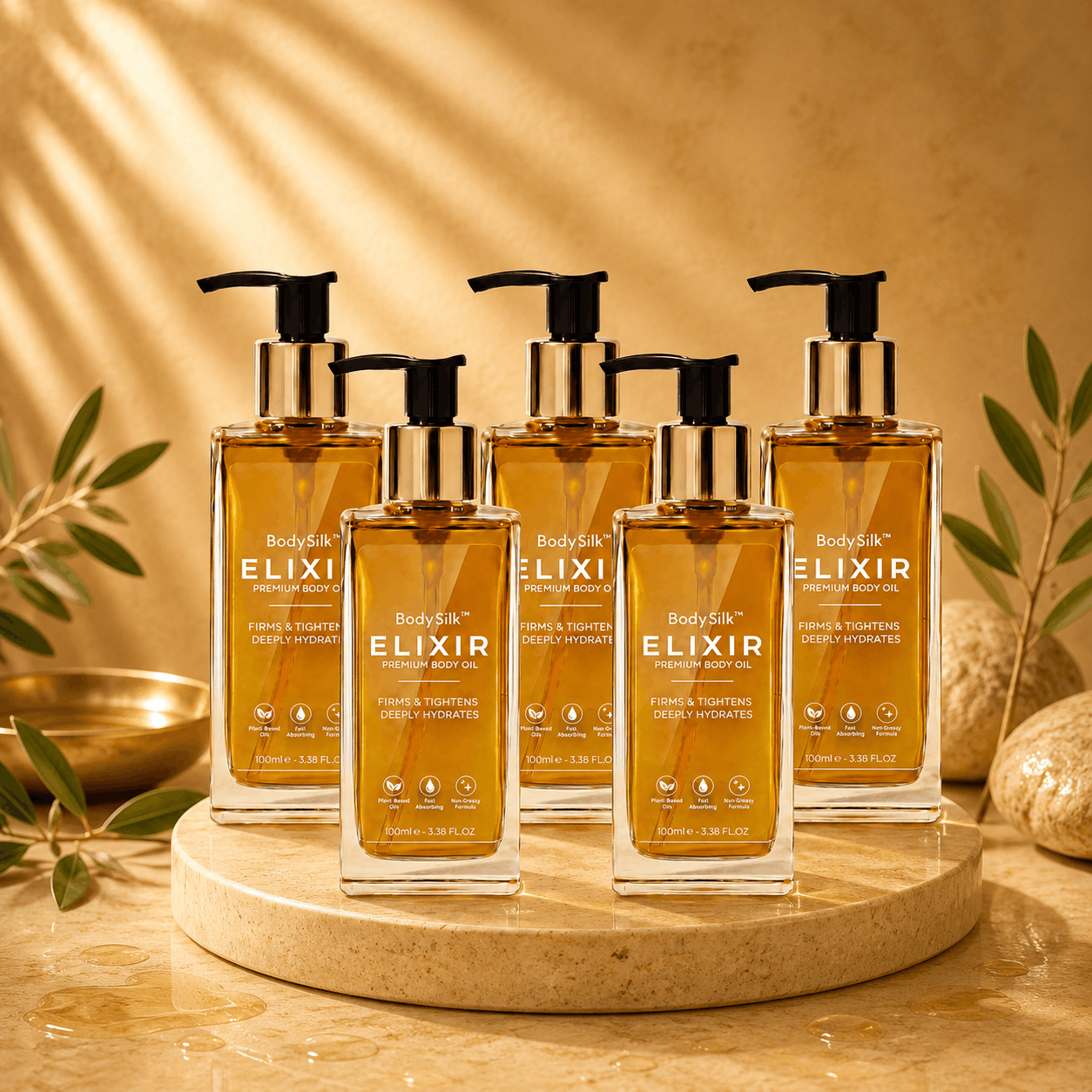 BodySilk™ Elixir Premium Body Oil – Lightweight Hydrating Body Oil