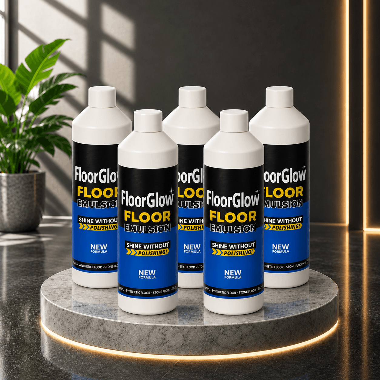 FloorGlow™ Floor Emulsion – Multi-Surface Floor Care Formula