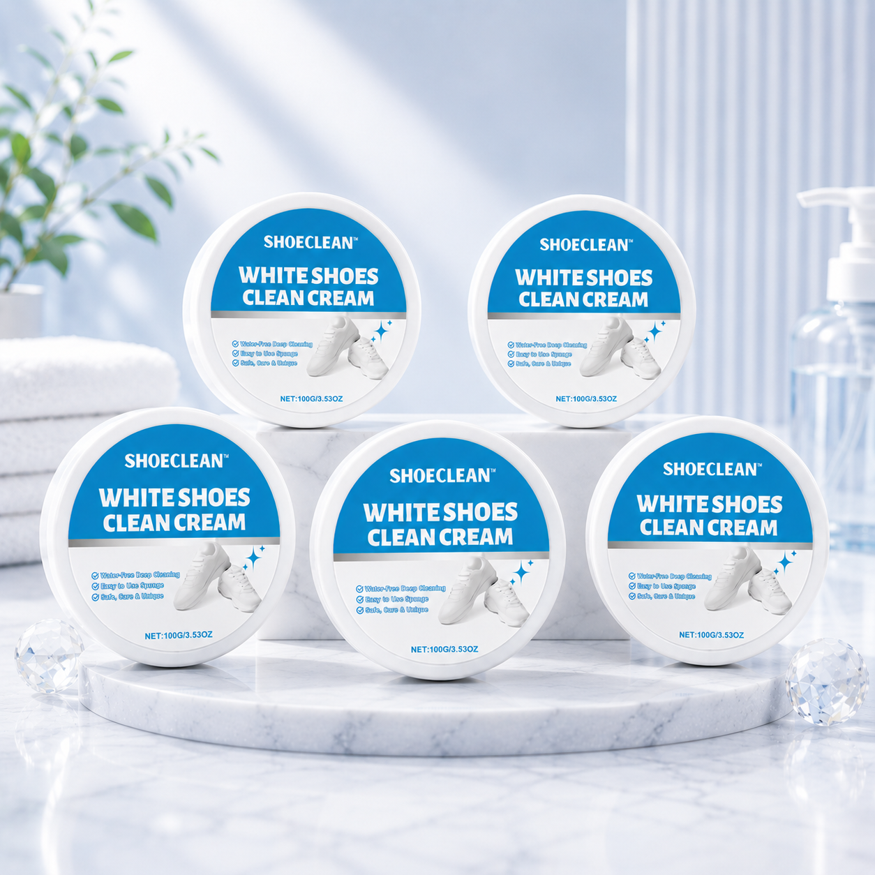 ShoeClean™ White Shoe Cleaning Cream Kit