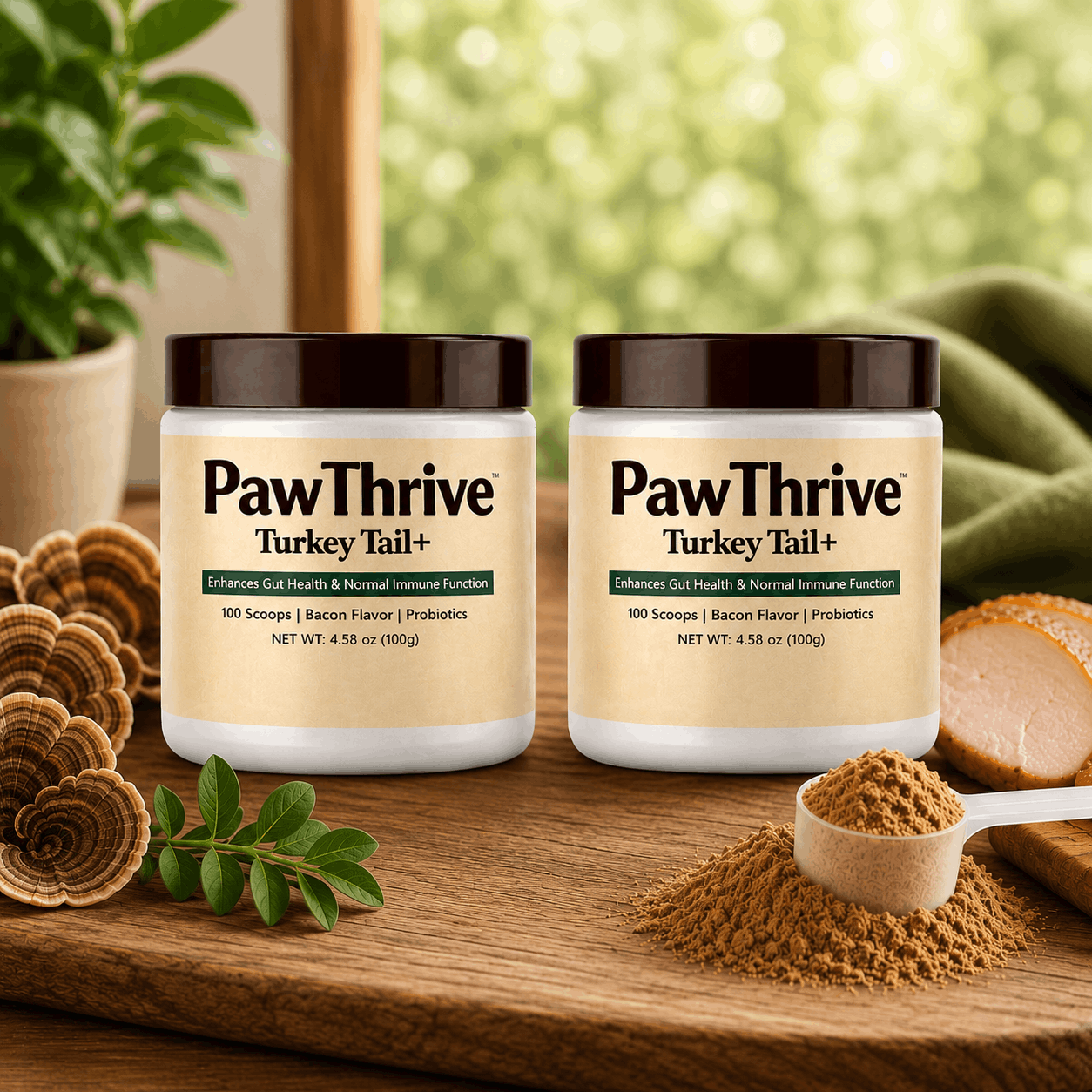 PawThrive Turkey Tail+ Pet Supplement Powder