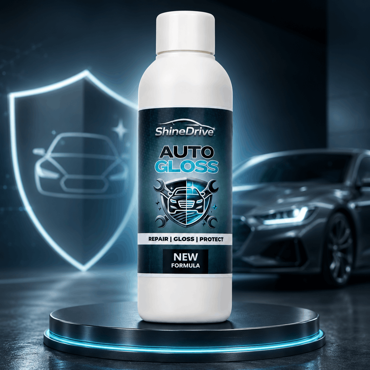 ShineDrive™ Auto Gloss – Vehicle Finish Enhancer & Surface Care Formula