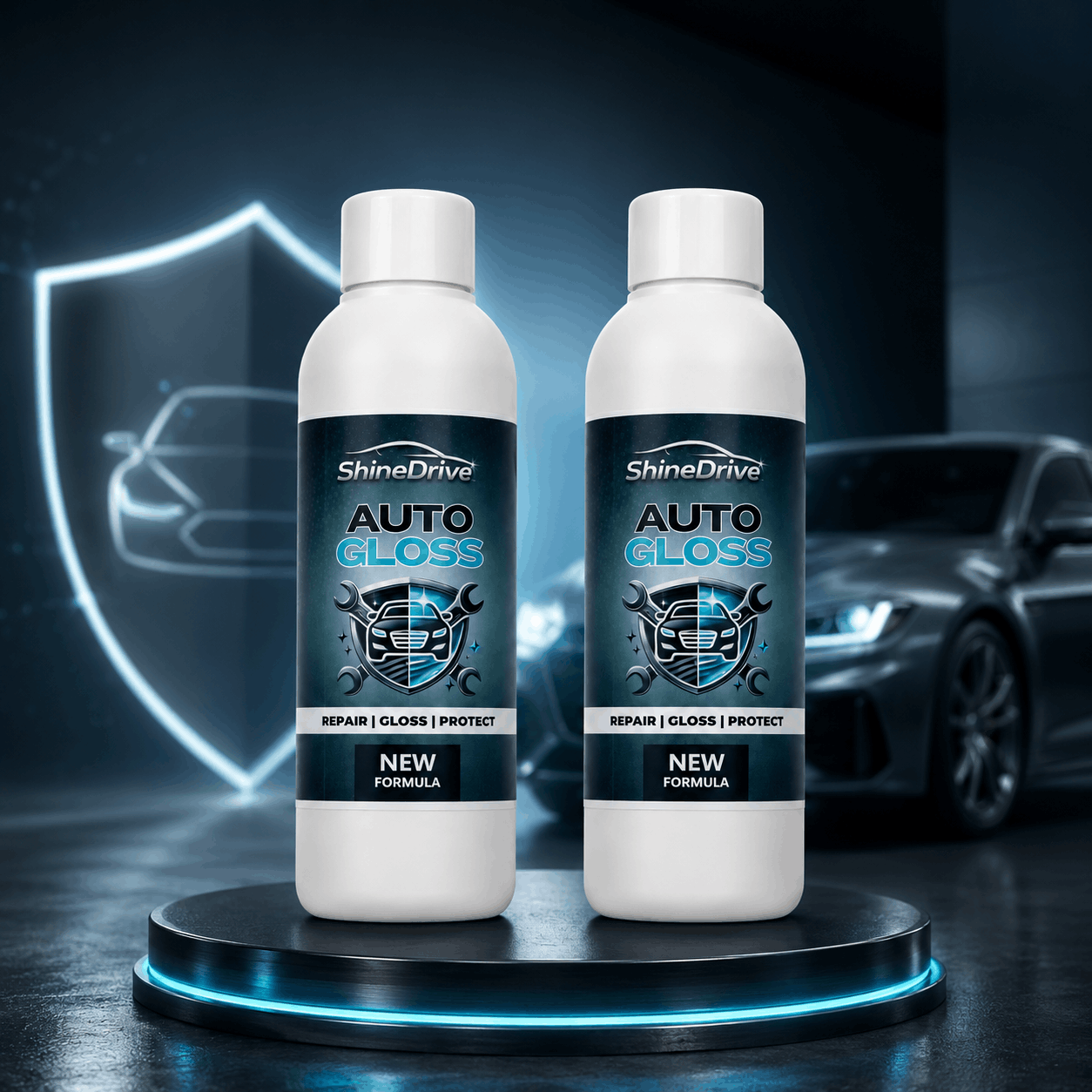 ShineDrive™ Auto Gloss – Vehicle Finish Enhancer & Surface Care Formula