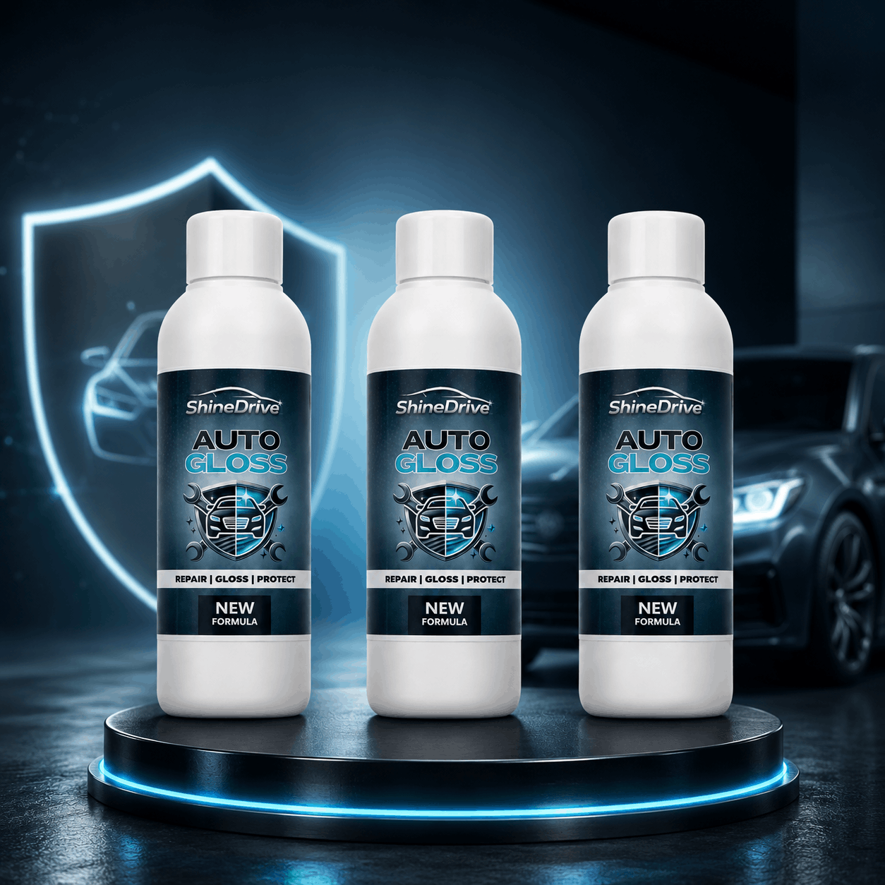 ShineDrive™ Auto Gloss – Vehicle Finish Enhancer & Surface Care Formula