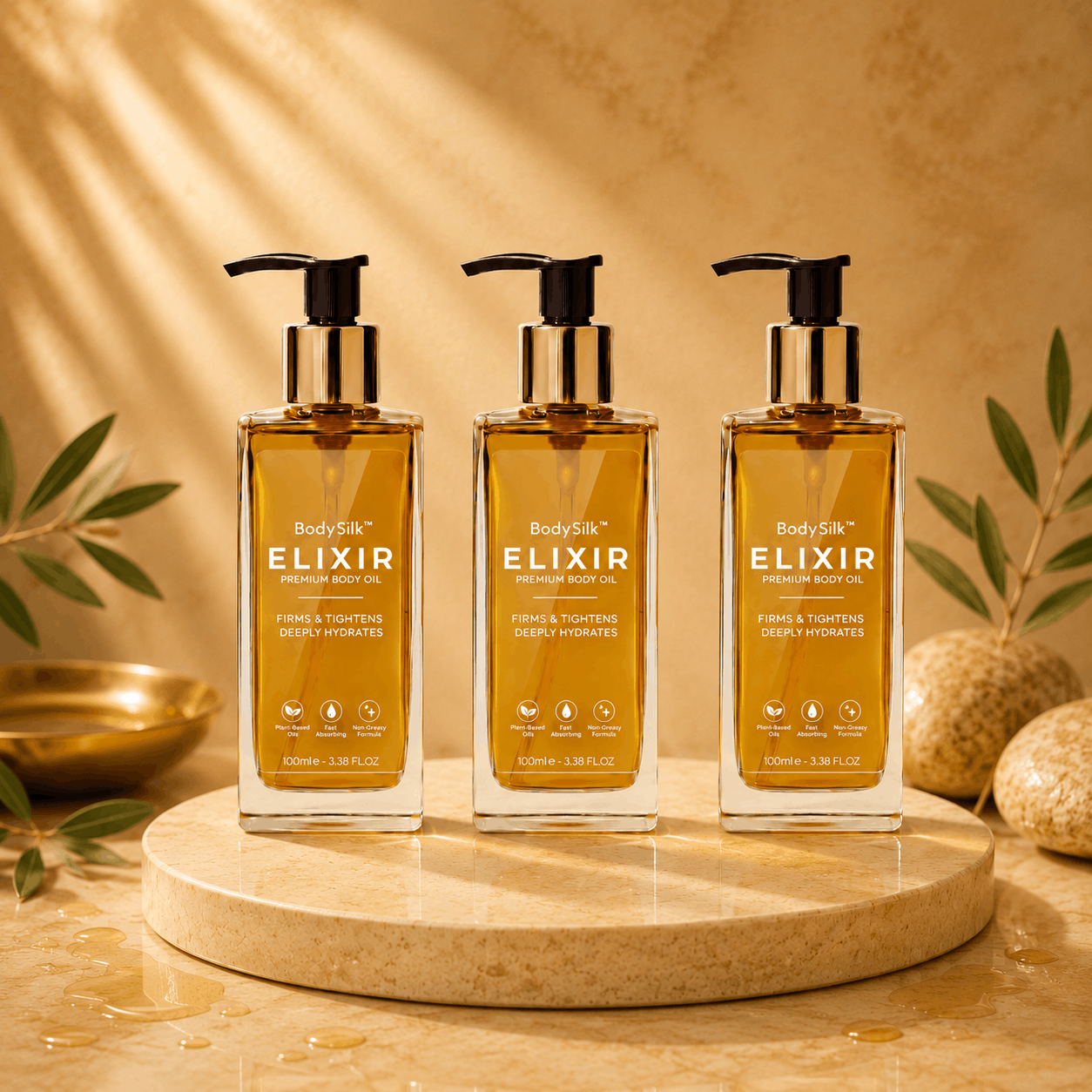BodySilk™ Elixir Premium Body Oil – Lightweight Hydrating Body Oil