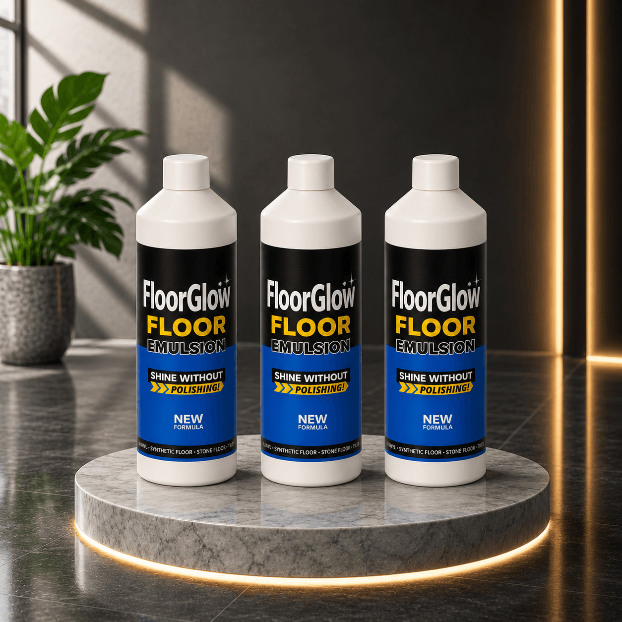 FloorGlow™ Floor Emulsion – Multi-Surface Floor Care Formula