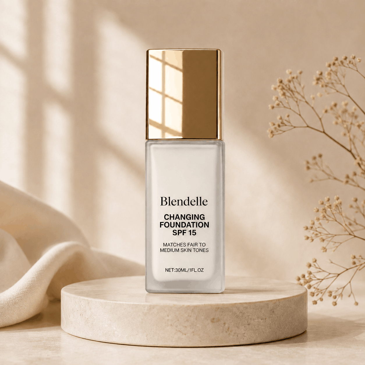 Blendelle™ Changing Foundation SPF 15 – Adaptive Liquid Foundation (30ml)