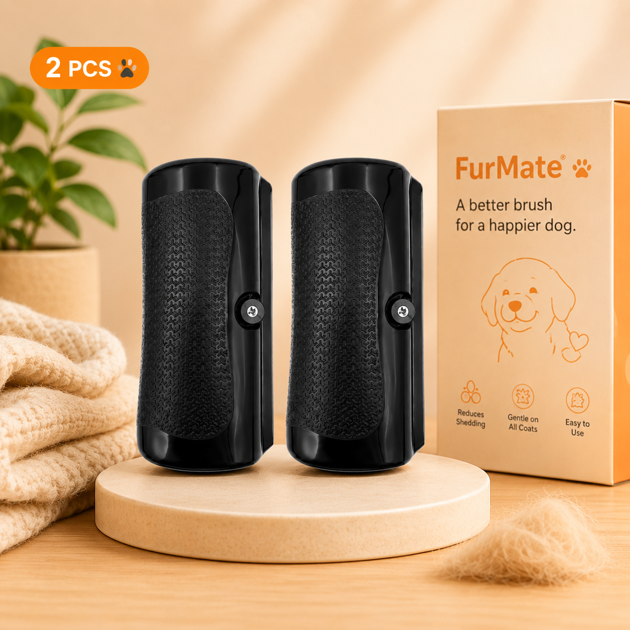 FurMate™ Pet Grooming Brush