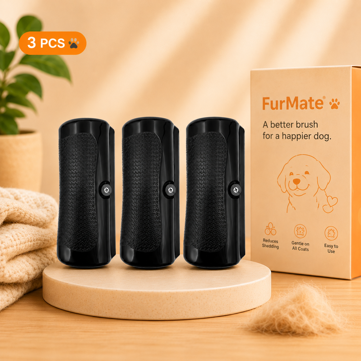 FurMate™ Pet Grooming Brush