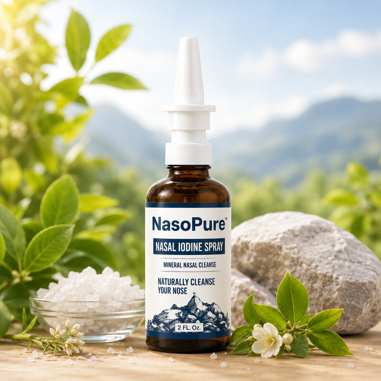 NasoPure™ Nasal Cleansing Spray – Mineral Nasal Hygiene Mist
