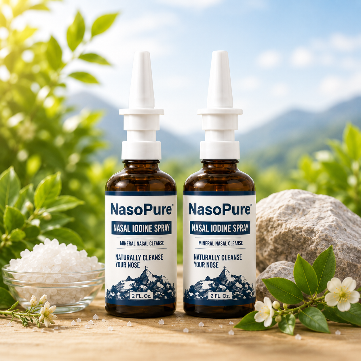 NasoPure™ Nasal Cleansing Spray – Mineral Nasal Hygiene Mist