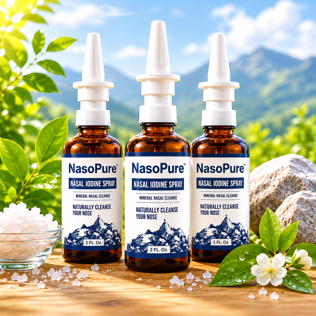NasoPure™ Nasal Cleansing Spray – Mineral Nasal Hygiene Mist