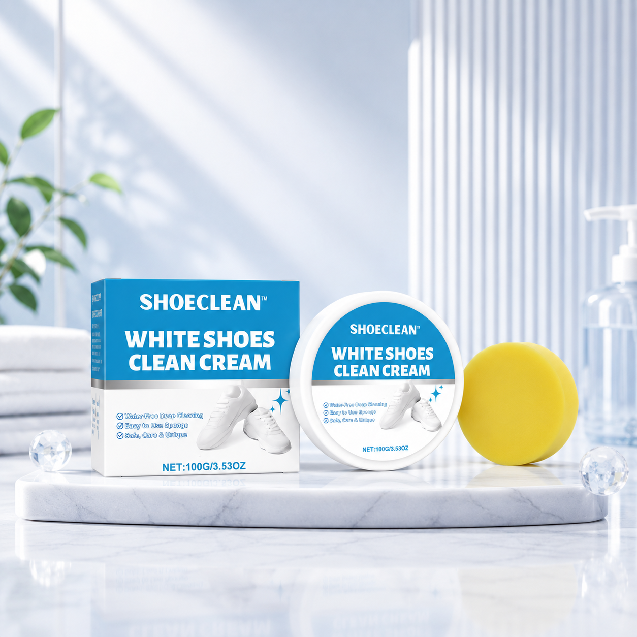ShoeClean™ White Shoe Cleaning Cream Kit