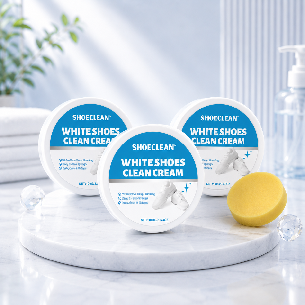 ShoeClean™ White Shoe Cleaning Cream Kit