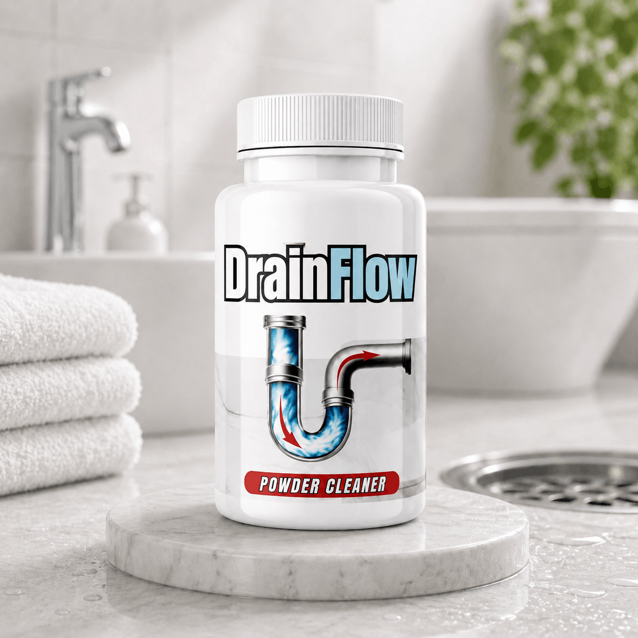 DrainFlow™ Powder Drain Cleaner – Drain Maintenance & Cleaning Formula