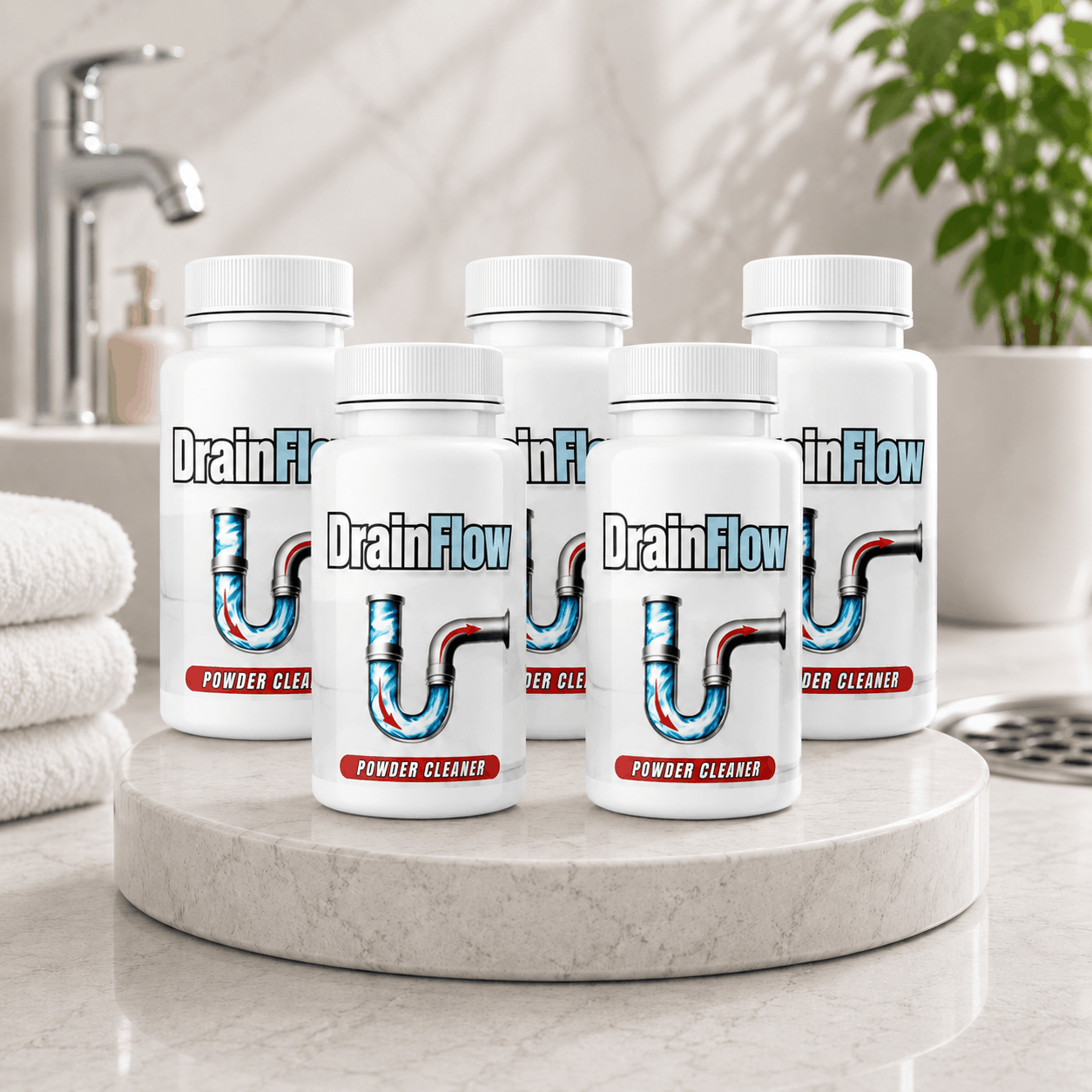 DrainFlow™ Powder Drain Cleaner – Drain Maintenance & Cleaning Formula