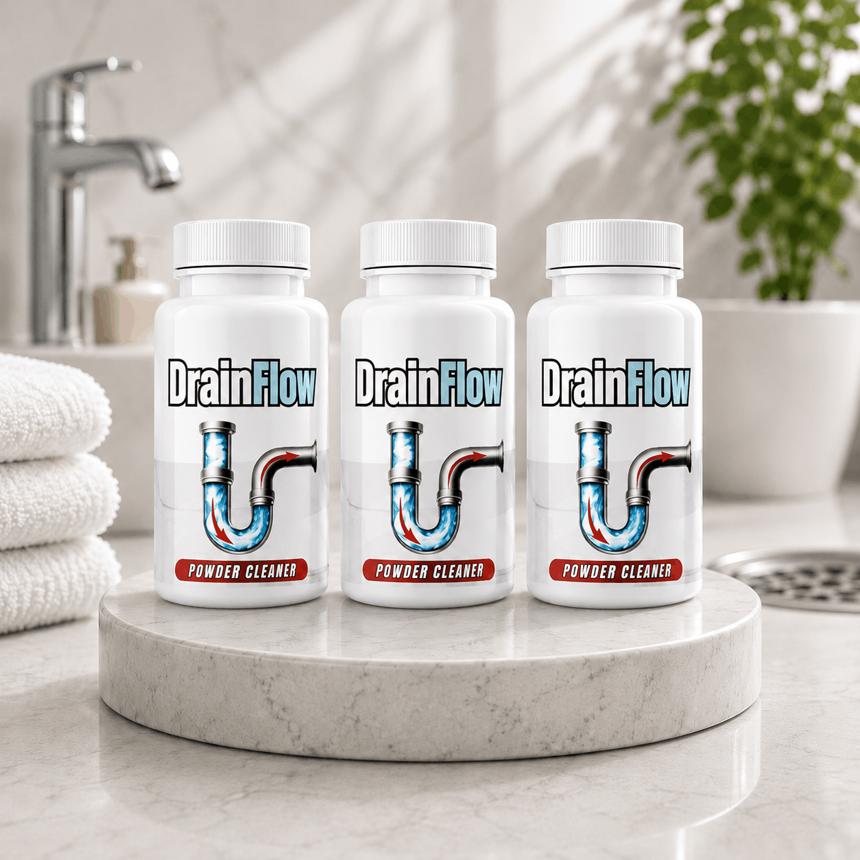 DrainFlow™ Powder Drain Cleaner – Drain Maintenance & Cleaning Formula